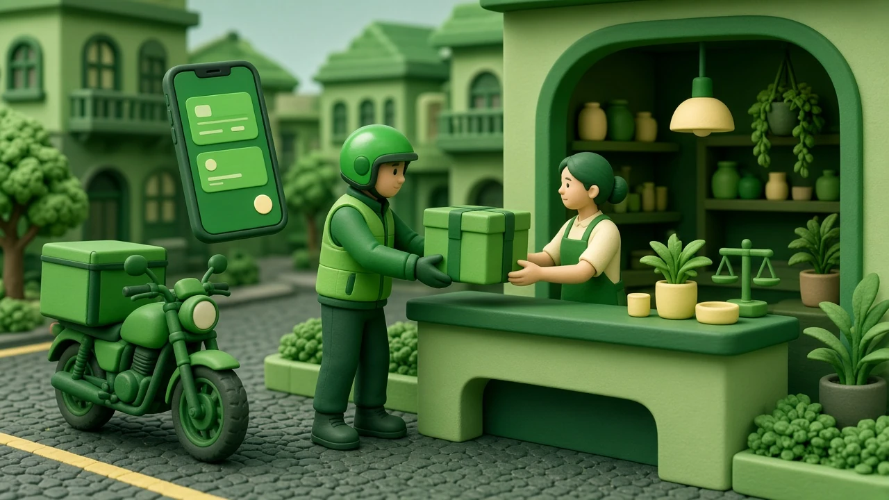Courier rules for businesses – motorcycle courier delivering to a shop | Jetbee